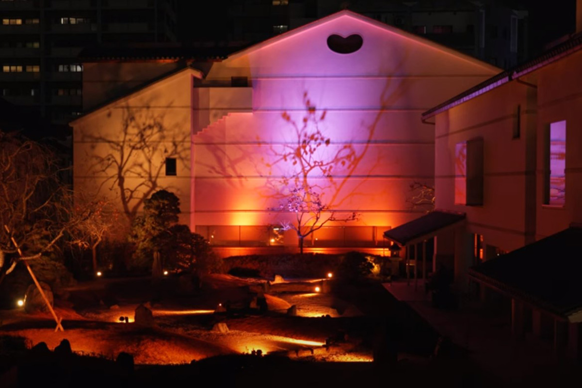 伊丹ミュージアム　日本庭園インスタレーション「ひかりの星霜ー文化のまち伊丹ー」